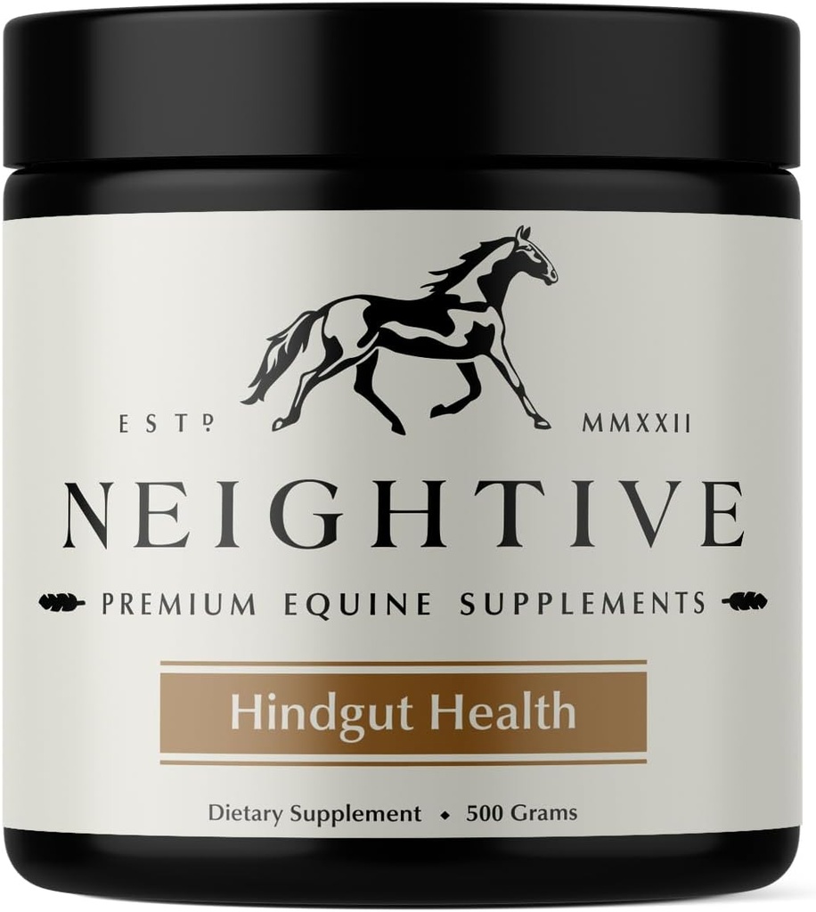 Supplément santé à l'hebdomadaire par Neightive - Réduire les ulcères - Soulager les problèmes de col, de diarrhée et de performance chez les chevaux - Améliorer le comportement, l'appétit et le manteau - Augmenter le gain de poids - Santé des équidés