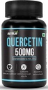 Quercetin 500mg Capsules - Standardisé à 95 % , Supplément hautement purifié et biodisponible , Bio-flavonoïdes naturels et puissants anti-oxydants (30 capsules)