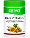 Capsules de vitamines capillaires pour la croissance des cheveux et le contrôle de la chute des cheveux, 100% naturel avec biotine, fer, DHT Blocker et vitamine E, Suppléments de croissance capillaire prouvés cliniquement pour les femmes et les hommes,60 Capsules