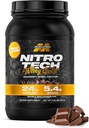 Muscletech Whey Protéine Poudre (Double chocolat riche, 2LB) - Nitro-Tech Whey Protéine Isolée Mélange de Smoothie pour Lean Muscle & Recovery - 24g d'Or Whey pour les femmes et les hommes - Emballage Mai Varier