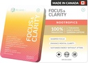 Focus & Clarity Nootropic Supplement – Brian Boost-L-Theanine, Caféine, Lion, Manille, Magnésium, Vitamine B6 & B12.