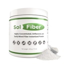 Supplément de poudre prébiotique SolFiber, alternative non-OGM aux gommes fibreuses, soutient la santé digestive, facile à mélanger et poudre de fibre hautement concentrée, 7 onces, 60 portions