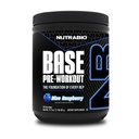 NutraBio base pré-entraînement poudre 200mg caféine, énergie soutenue, focus, endurance, pompe, sans sucre, pré-entraînement propre pour les hommes et les femmes - Beta Alanine, L-Tyrosine, 30 portions - Blue Raspberry