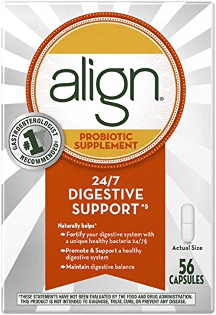 Align Probiotic Supplement, 56 comte (paquetage mai vary)
