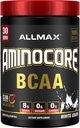 ALLMAX Nutrition AMINOCORE BCAA Poudre, 8.18 Grams d'acides aminés, boisson de récupération intra et post-entraînement, sans gluten, raisins blancs, 315 g