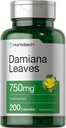 Horbäach Damiana Leaf 750mg, 200 Capsules, Supplément sans gluten