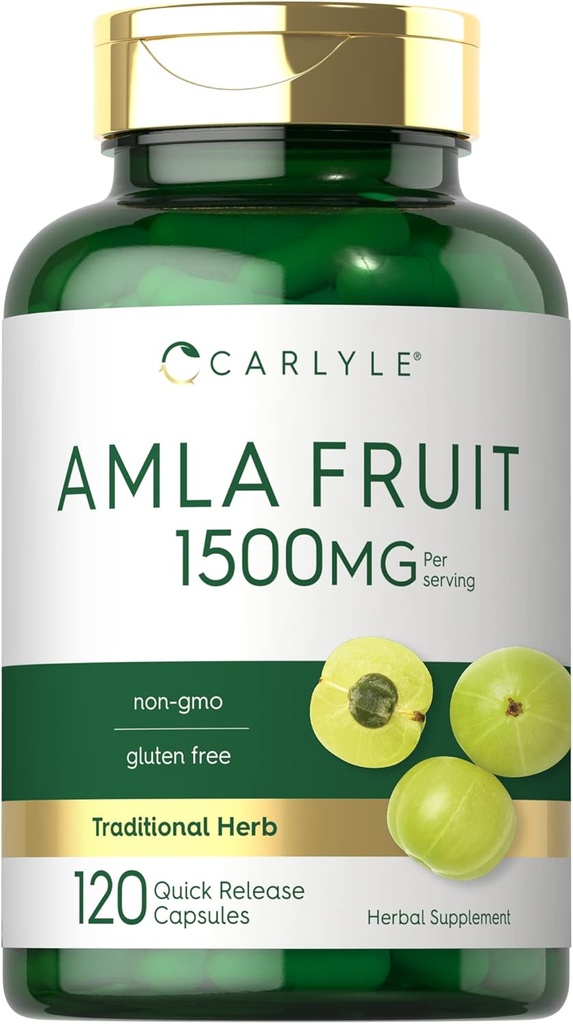 Carlyle Amla Capsules 1500mg. 120 Count.