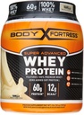 Body Fortress Super Advanced Whey Protéines Poudre, plus de créatine et de glutamine, sans gluten, vanille, 32 once (2lb)