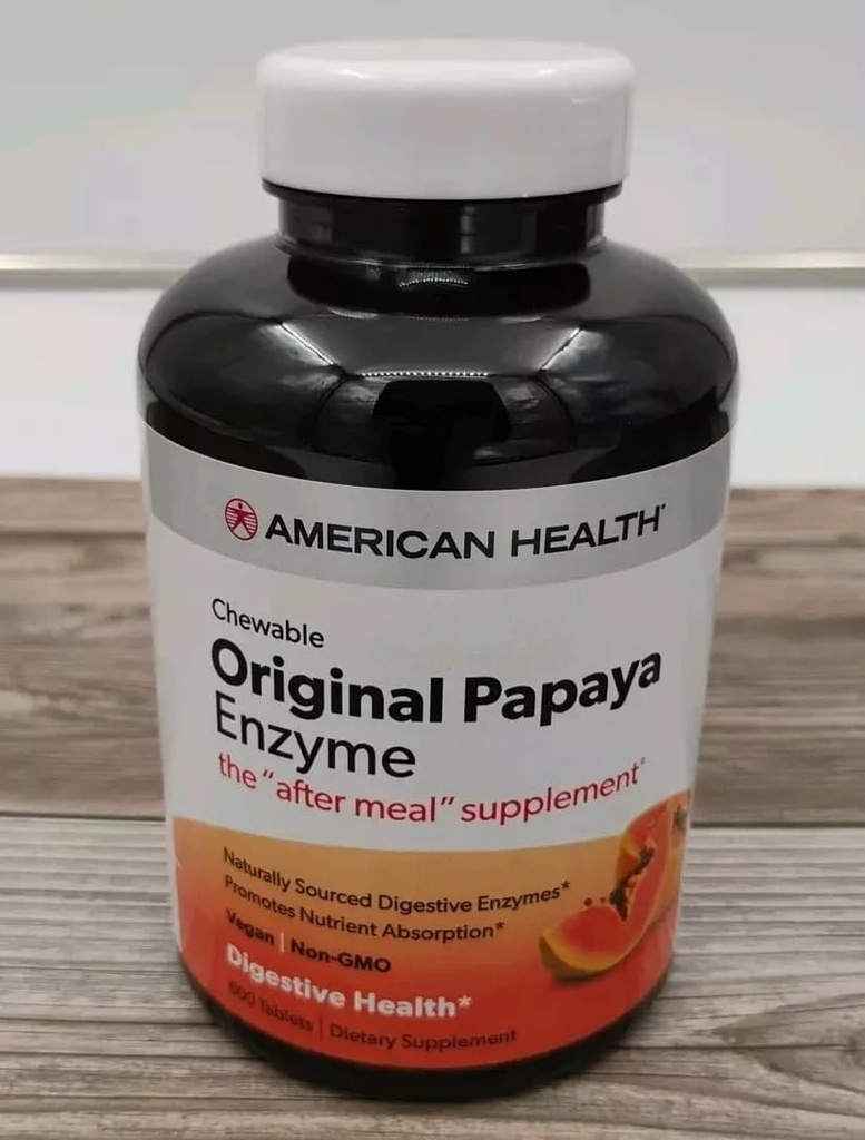 AMÉRICANE SANTÉ Papaya Enzyme;Original, 600 CT