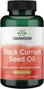 Swanson Black Currant Seed Oil - Supplément à base de plantes Promouvoir le système immunitaire et le soutien de la santé cardiaque - Formule naturelle pour soutenir la santé des articulations - (180 Softgels, 500mg chacun)