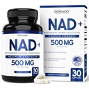 Supplément NAD (500mg de 95 % de NAD+ pur par portion) Supplément NMN, NAD Nicotinamide Riboside Support (Tiers Testés, Vegan Safe, Non-OGM, Pas de remplissage, et Fabriqué aux États-Unis - 30 Capsules Vegan)