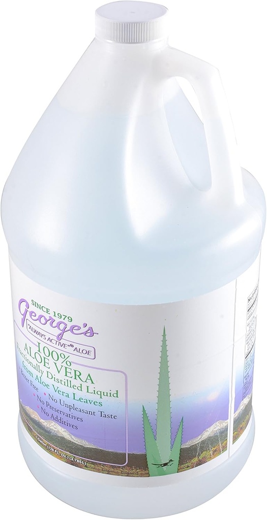 George's Aloe Vera Liquid Supplement, 128 oz