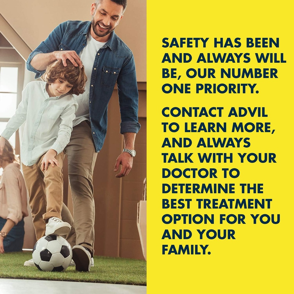 Advil Liqui-Gels (180 Compte) Gélule liquide remplie d'un réducteur de fièvre, 200 mg d'Ibuprofène, soulagement temporaire de la douleur