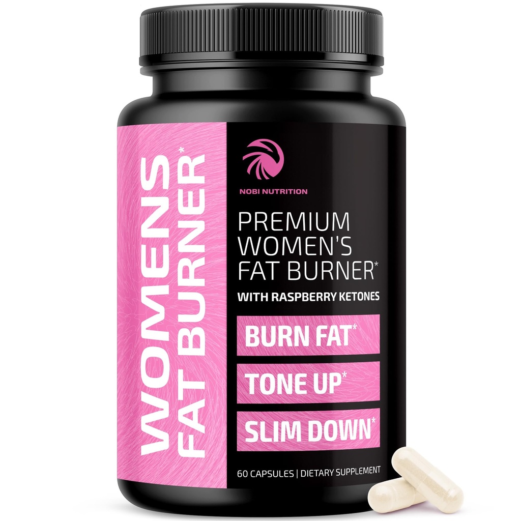 Pilules de perte de poids pour les femmes de Fat Burners pour les femmes de Métabolisme Booster pour supplément de perte de poids avec des cétones framboises de l'appétit, Stomach Fat Burner & Weightloss Diet Pills de 60 Ct