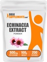 BulkSupplements.com Poudre d'extrait d'échinacée - Extrait d'échinacée, supplément à base de plantes pour le soutien immunitaire - Vegan & sans gluten, 500mg par portion, 100g (3.5 oz) (paquet de 1)