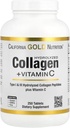 California Gold Nutrition Hydrolysed Collagen Peptides + Vitamine C Support pour cheveux, peau, ongles, articulations et os - Avec des peptides de collagène de type I et III - sans gluten, sans OGM - 250 comprimés