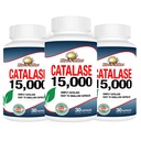 Supplément Catalase Rise-N-Shine 15 000 - Enzyme antioxydant puissant pour la santé des cheveux - Suppléments capillaires pour cheveux forts - 90 capsules - Pack de 3 bouteilles pleine grandeur (90 jours d'approvisionnement)
