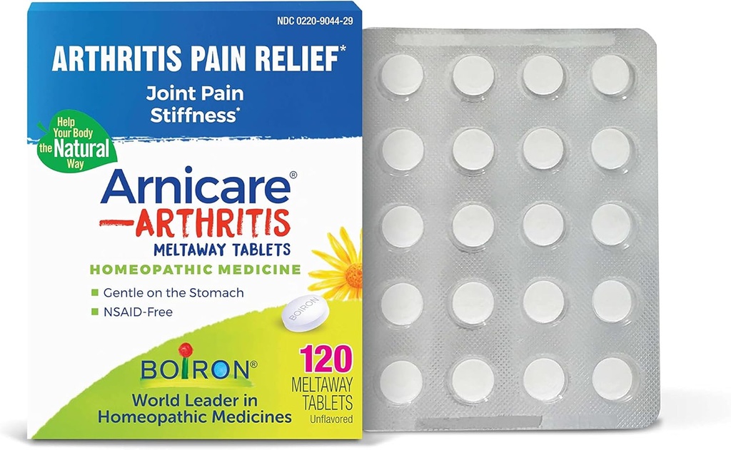 Boiron Arnicare Comprimés d'arthrite pour soulager la douleur, la douleur articulaire et la douleur rhumatismale - 120 Compte
