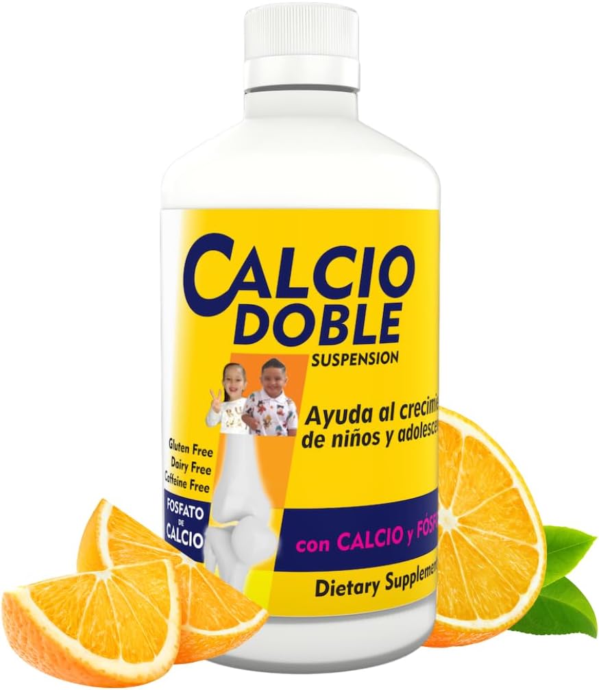 Calcio Doble con Calcio y Fósforo para Niños y Jóvenes, 11,5 fl oz