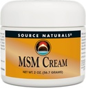 Source Naturelle Crème MSM - Contient Vitamine E et Ginkgo - 2 oz