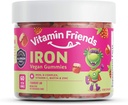 Vitamine Friends - Multivitamines et fer végétaliens pour enfants - Soutien nutritionnel quotidien Gummies avec/Ferrous Fumarate B-Complex, Vitamine C, Zinc, Biotine - Fonction corporelle et Anémie - Confiture de fraises(60 jours)