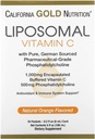 Vitamine C liposomique par la Californie Gold Nutrition - Supplément liquide pour antioxydants et immunosupport - Vegan Friendly - Sans gluten, sans OGM - 1 000 mg - 30 Packets - Arôme Orange Naturel