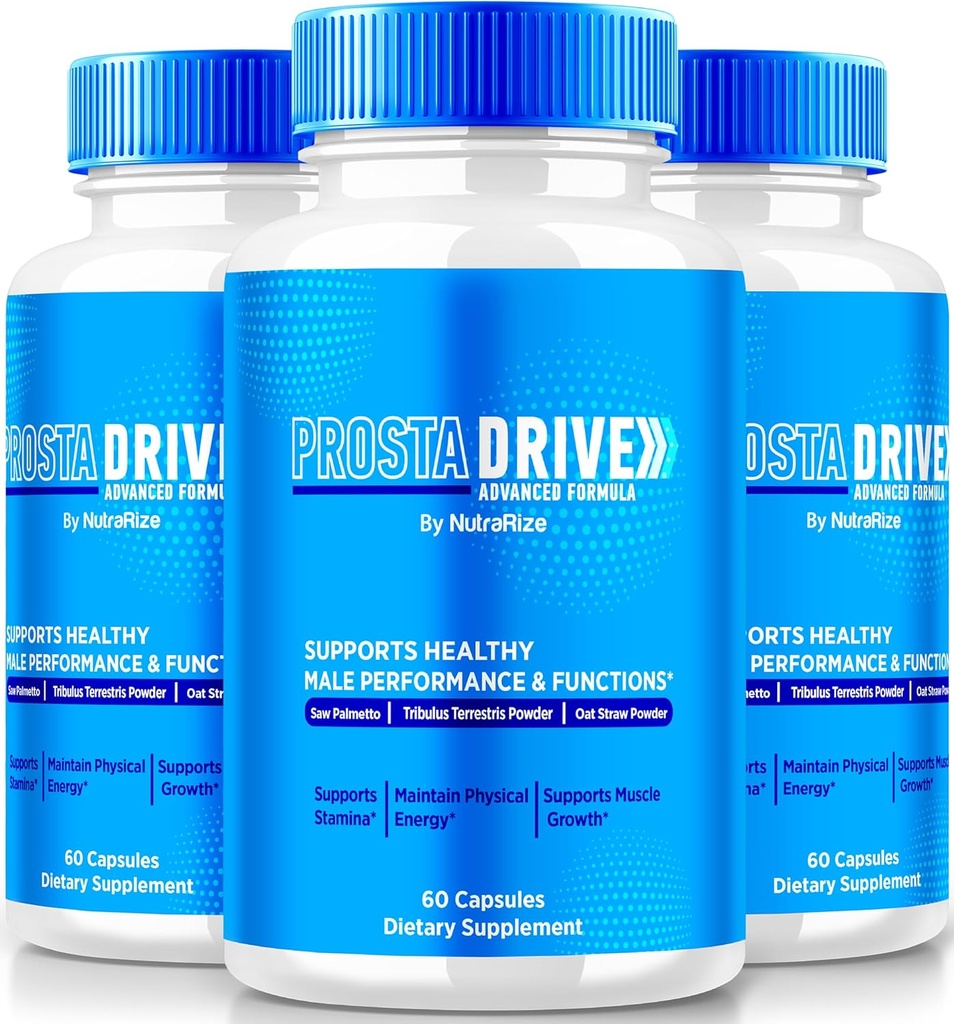 (3 Pack) Capsules ProstaDrive - Supplément Prosta Drive officiel pour la chaleur de la prostate, toute la formule naturelle pour soutenir le contrôle, l'énergie et le bien-être global, Prosta-Drive pilules examen (180 Capsules)