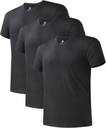 Sous-vêtements homme DAVID ARCHY Bamboo Rayon T-Shirts en V-Neck à gain d'humidité T-Shirts stretch pour hommes, 3 ou 5 Pack