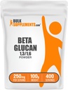 BulkSupplements.com Beta Glucan Powder - 1,3/1,6, Beta Glucan Supplements - Vegan & Gluten Free Supplement, 250mg per Serving, 100g (3.5 oz) (Pack of 1)