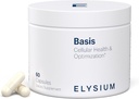 ELYSIUM Base NAD Plus Supplément 30 portions - avec Nicotinamide Riboside 250mg et Pterostilbene 50mg - Supplément Vieillissement en santé et énergie cellulaire