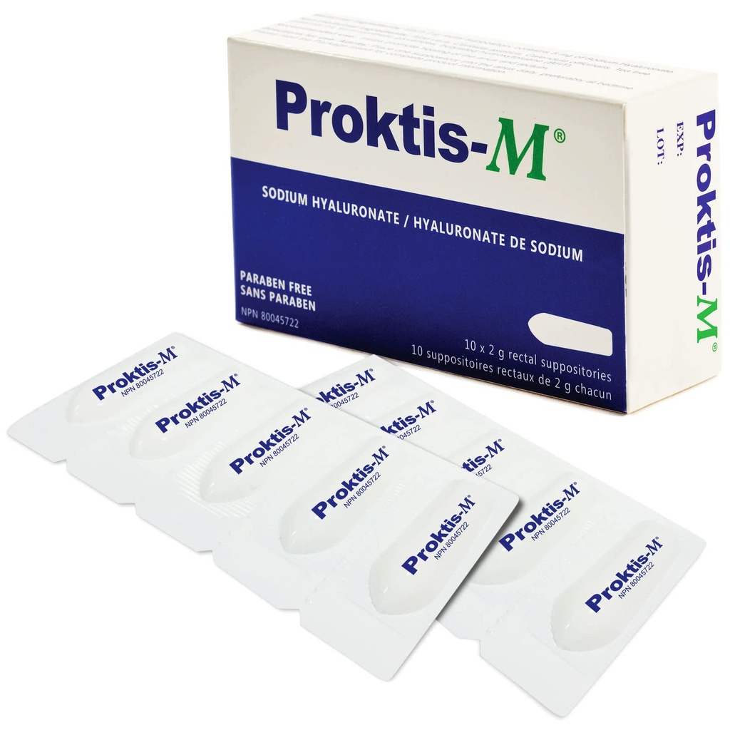 Suppositoires rectales naturelles, non stéroïdiennes, avec acide hyaluronique, pour la guérison de l'anus et du rectum, dans des conditions telles que les hémorroïdes et les fissures anales,10 nombre