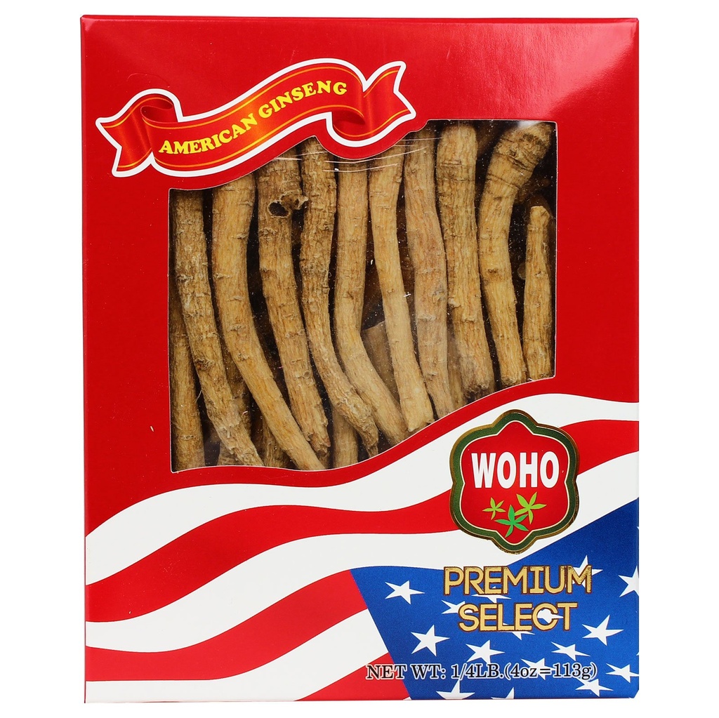 Woohoo Natural WOHO Ginseng américain #104.4 Long Petite boîte #1 4oz