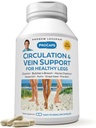 ANDREW MOINSMAN Circulation, Vein Support pour les jambes en bonne santé 60 Capsules - Haute Bioactivité Diosmin, Boucher's Broom, Réduit visiblement l'enflure et le malaise dans les pieds, les chevilles, les veaux, les jambes