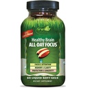 Irwin Naturals Cerveau sain Focus toute la journée - 60 Soft-Gels liquides - stimule la performance mentale et favorise la santé cérébrale à long terme - 30 services