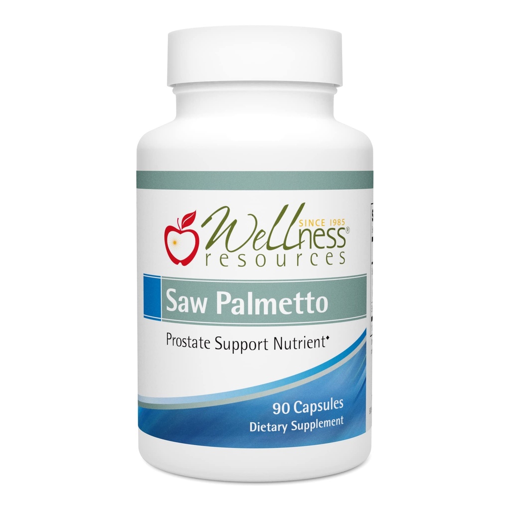 Ressources Bien-être Saw Palmetto Extraction de CO2 profonde, Pas de solvants - Haute puissance pour la santé de la prostate, santé urinaire (90 capsules)