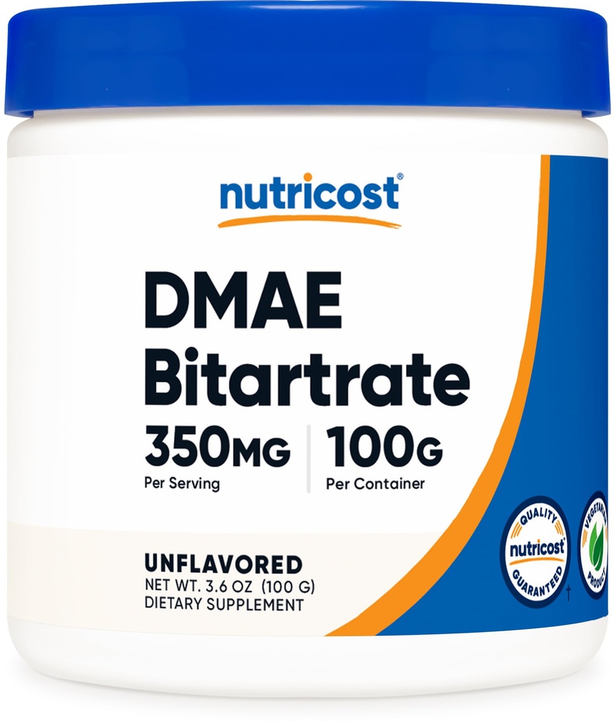 Nutricost Poudre pur DMAE-Bitartrate 100 grammes