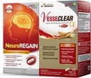 LABO Nutrition VesseCLEAR EX + NeuroREGAINE: Nattokinase NSK-SD, Elastine F pour vaisseau sanguin propre et flexible, support cardiovasculaire et circulatoire, PLASMALOGEN dérivé du scallop pour la détérioration du cerveau