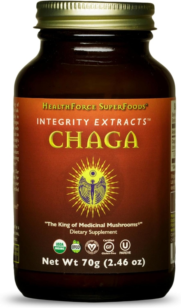 HealthForce Superfoods Integrity extrait Chaga - Poudre - 70 grammes