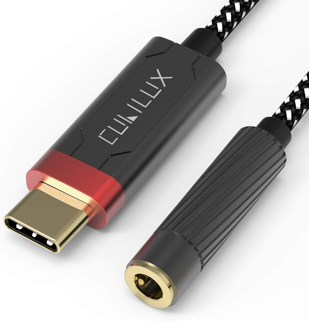 Amplificateur d'écoute HiFi USB C avec ESS9118EC DAC, Adaptateur audio USB C à 3.5mm pour iPhone 15+/15, iPhone 15 Pro Max, iPhone 16/16Pro, Samsung S24/S23/S22 Tab S9/S8/S7, Pixel 8/7/6 Pro Plus