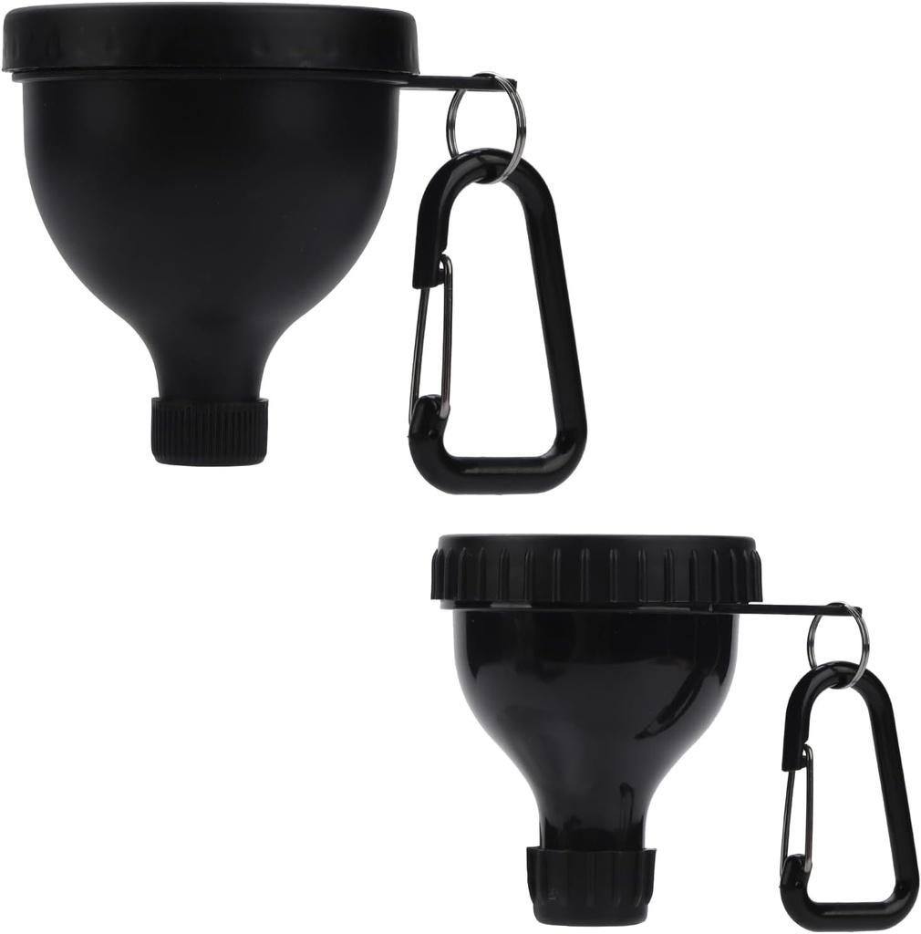 Conteneur en poudre de protéines 2 Pcs, récipient de voyage en poudre de protéines portable, entonnoir en poudre de protéines, entonnoir de bouteille d'eau pour mélanges de poudre, pré-entraînement / supplément de gym entonnoir porte-clés (50ml+100ml)