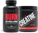 Sculpt Nation by V Shred Burn Evolved 2.0 and Premium Creatine Fruit Punch Powder Bundle