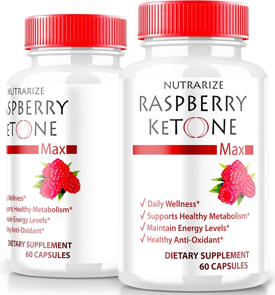 (2 Pack) Cétones framboises, Cétones framboises officielles pour la perte de poids, Keto formule tout-naturelle pour débloquer votre corps et objectifs de remise en forme, RaspberryKetone 1200MG Supplément, Commentaires (120 Capsules)