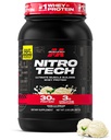 Muscletech Whey Protein Powder (Vanilla Cream, 2,2 livres) - Nitro-Tech Ultimate Muscle Building Formula with Whey Protein Isolate - 30g de protéines, 3g de créatine et 6.8g de BCAA - Emballage May Vary