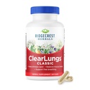 RidgeCrest Herbals ClearLungs Classic, Lung naturel et Nasal Supplément de santé quotidienne pour Bronchial, Respiratoire, Immune, Sinus et Mucus Wellness Support, formule à base de plantes (60 capsules, 30 Serv)