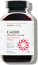 SMARTERNUTRITION CoQ10 400 mg Haute absorption - Ubiquinone naturellement fermentée avec huile d'olive à pression froide organique - pour la santé cardiaque, l'énergie cellulaire - Non-OGM, sans gluten - 60 Nombre[30 jours]