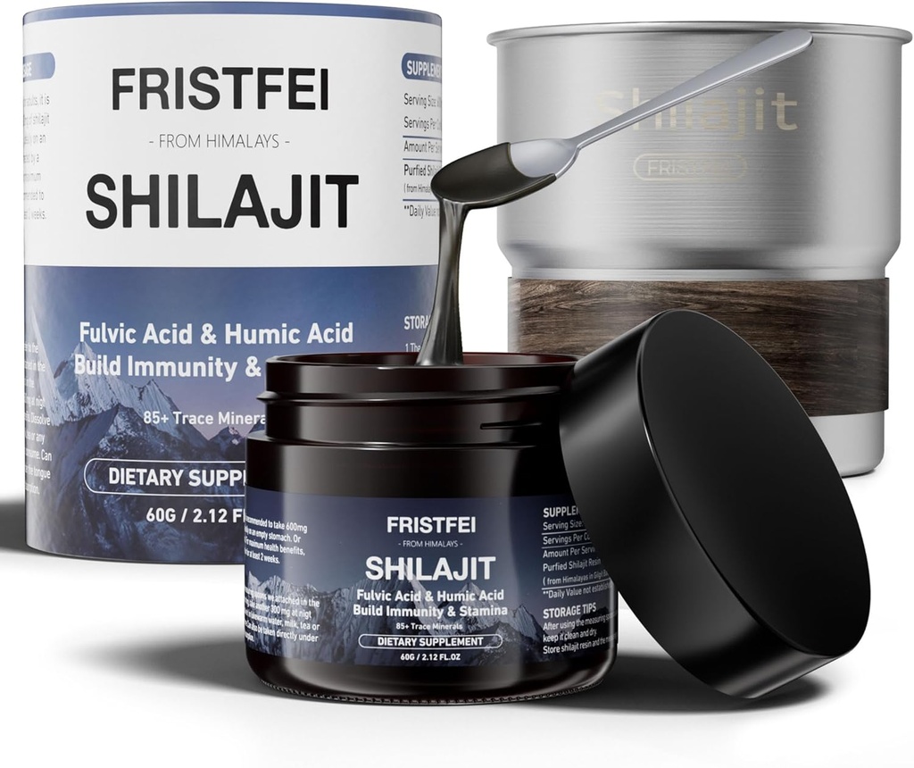 Résine 100% pur Shilajit - Himalayen biologique Shilajit pour les hommes et les femmes Minéraux traces de Shilajit Pure Himalayan biologique