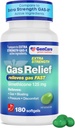GenCare -Extra Strength Gas Relief Siméthicone 125mg (180 Softgels) Pills antigaz de résistance maximale pour le soulagement, la pression et le confort de ballonnement - Comparer avec le générique Extra Strength Gas X