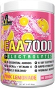 Évlution Nutrition EAA7000 + Electrolytes - Poudre avant et après l'entraînement - Muscle Building + Supplément de récupération - 7g AAE + 5g BCAA + 6 électrolytes clés - Hydratation rapide - 30 portions - Cimonade rose