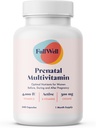 FullWell Prenatal Vitamins | Choline, folate, Vitamin D for fetal Growth, Brain Development | 26+ Vital Nutrients | Dietitian-Formulated, OBGYN Recommended, Non-GMO, 3rd Party Tested, 30 Servings