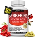 Supplément Berberine 1800mg - Berberine HCL 97% testé Ultra haute pureté Extrait Berberine Premium pour soutenir la santé globale, Berberine haute puissance plus non-OGM Vegan hommes femmes, 90 capsules